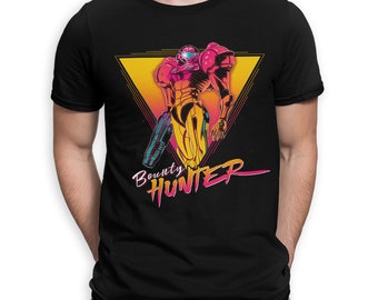 Metroid Bounty Hunter T-shirt, 100% Cotton Tee, Men's