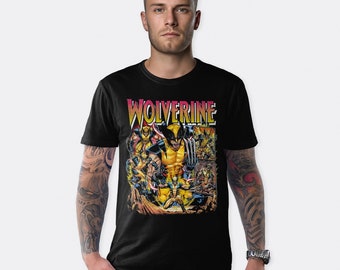 Wolverine X-Men T-shirt, herr- och damstorlekar (COM-23626)