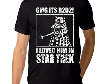 OMG It's R2-D2 Funny Dalek T-Shirt, Geek Combo 100% Cotton Tee, Men's Women's Sizes (wr-184)