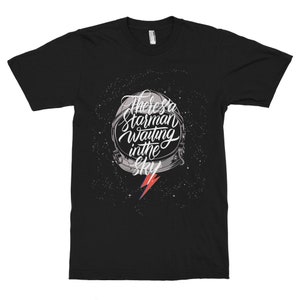David Bowie Starman T-Shirt, Men&#39;s Women&#39;s Sizes (met-052)