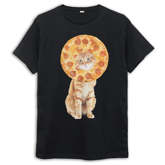 Pizza Cat Tshirt Men's Women's Sizes Etsy