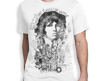 T-shirt The Doors Names - Jim Morrison - Vintage - Unisexe - Gildan Softstyle