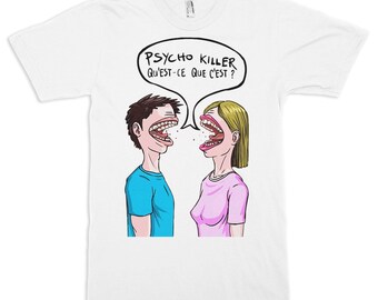 Talking Heads Psycho Killer Art T-Shirt, Men's Women's Sizes (met-048)