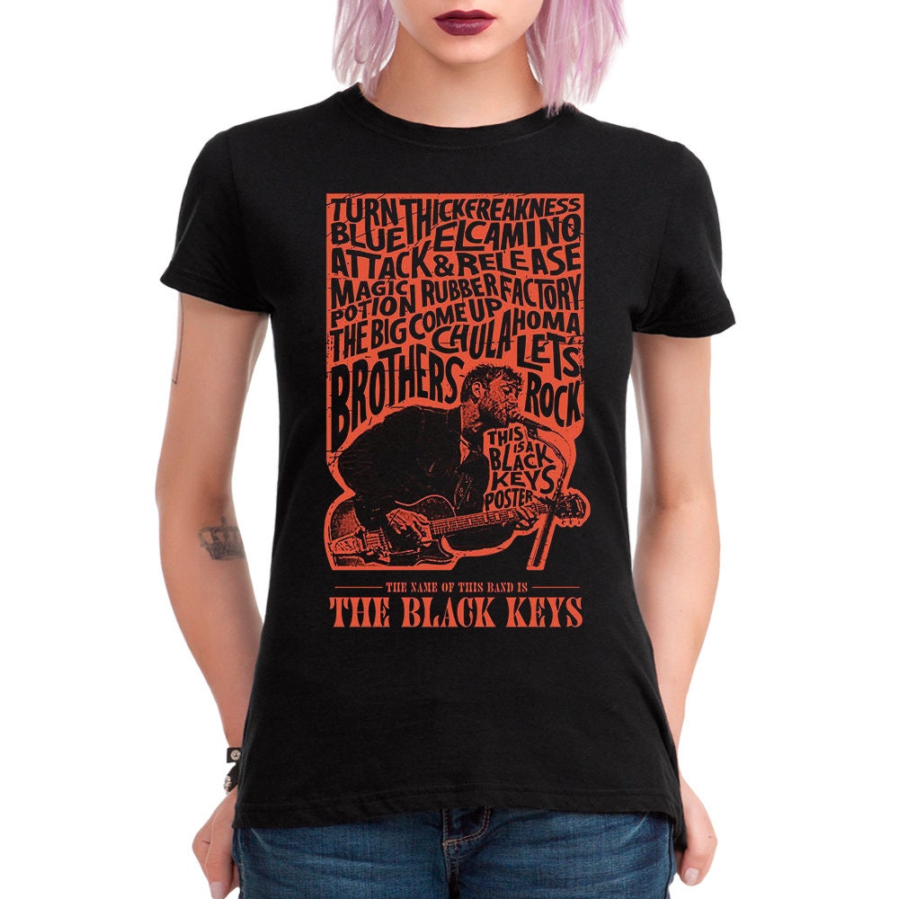 The Black Keys Art T-shirt, 100% Cotton Tee, Men's Women's