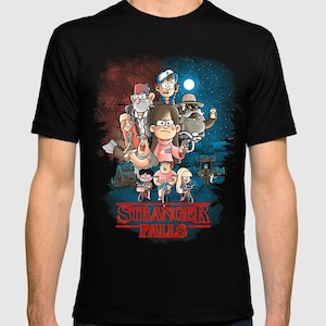 Camiseta original de Stranger Falls, camiseta de Gravity Falls, tallas para hombre y mujer (ld-331)