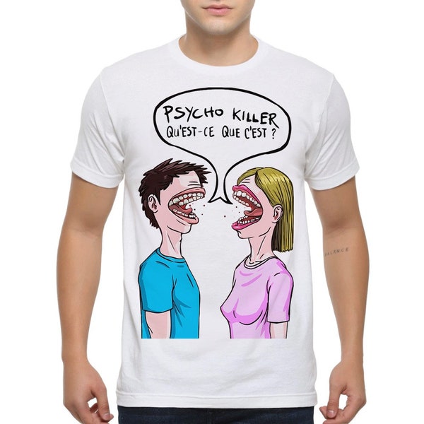 Talking Heads Psycho Killer Art T-Shirt, Men's Women's Sizes (met-048)