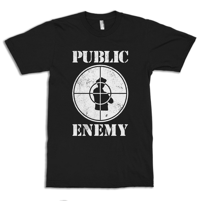 Public Enemy Vintage Logo T-Shirt, Men's Women's Sizes (met-085)