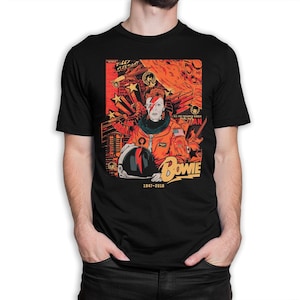 David Bowie Ziggy Stardust Art T-Shirt, Men&#39;s Women&#39;s Sizes (met-049)