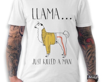 Llama Just Killed A Man Funny Bohemian Rhapsody T-Shirt, Freddie Mercury Shirt (met-256)