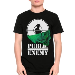 Public Enemy Skull Logo T-Shirt, Men&#39;s Women&#39;s Sizes (met-087)