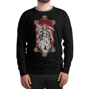 Sudadera y sudadera con capucha de anime Overlord Ainz Ooal Gown, tallas unisex (met-115)