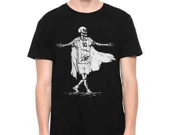 Camiseta de fútbol con esqueleto de Lionel Messi, para hombre y mujer, todas las tallas (MSS-56321)