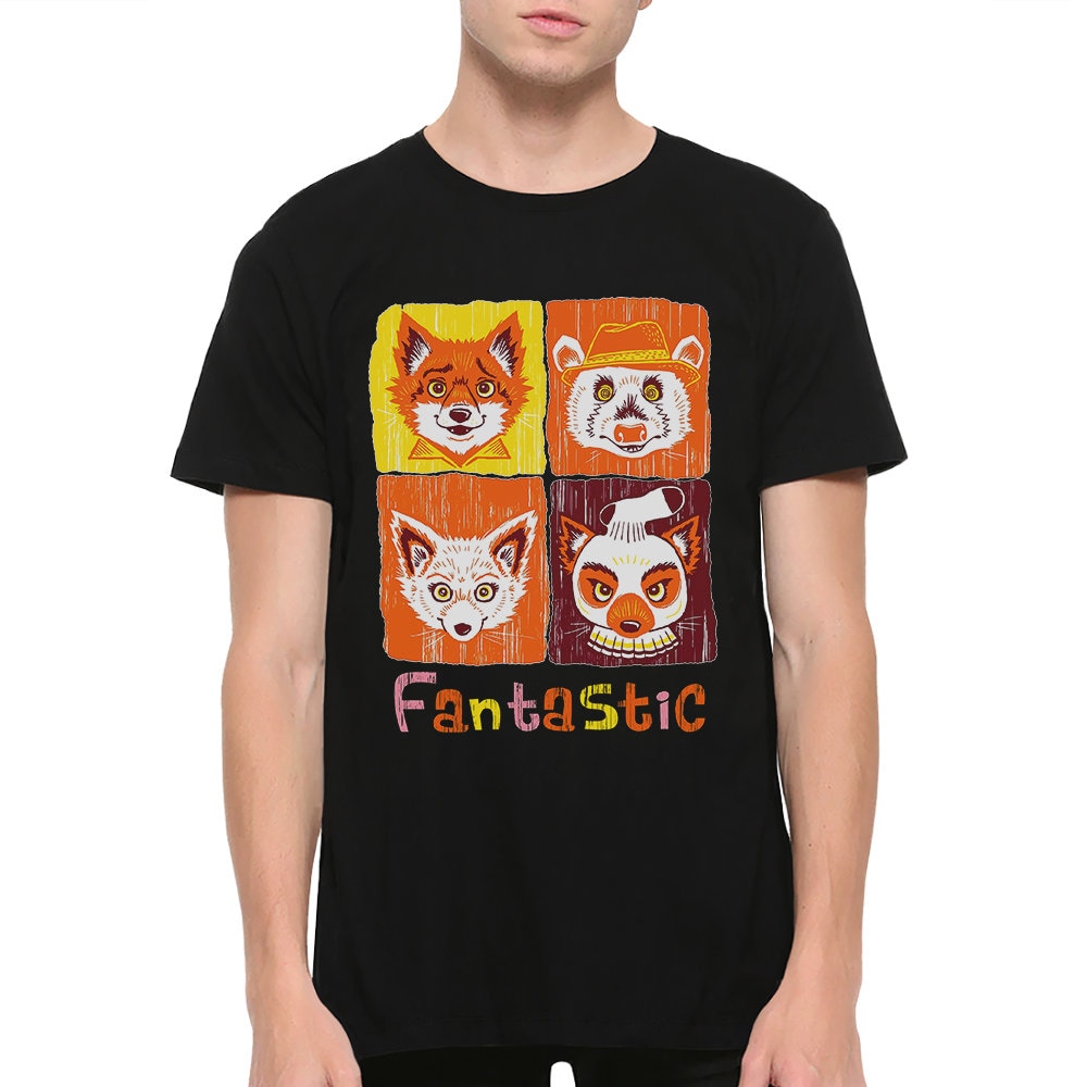 Fantastic Mr. Fox Original Art T-shirt, Wes Anderson Tee, Men's