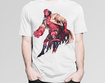 Camiseta con diseño de Hellboy, tallas para hombre y mujer (met-269)