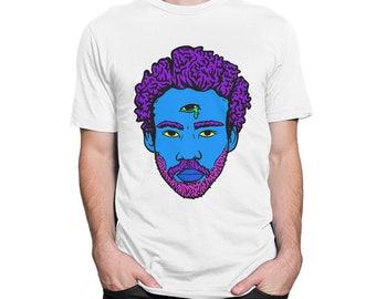 Childish Gambino Art T-Shirt, Donald Glover Shirt, Men's Women's Sizes (met-093)