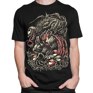 Venom and Spider-Man Art T-Shirt, Men&#39;s Women&#39;s Sizes (met-260)