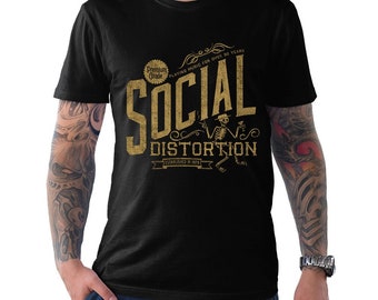 Social Distortion Vintage T-Shirt, Men&#39;s Women&#39;s Sizes (met-100)