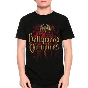Hollywood Vampires T-Shirt, Men&#39;s Women&#39;s Sizes (met-063)