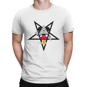 Camiseta Mickey Illuminati, tallas para hombre y mujer (met-242)