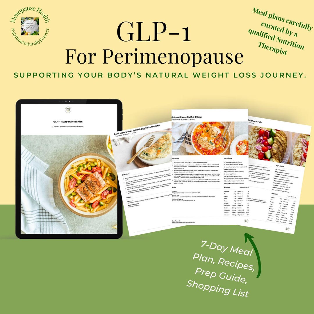 perimenopause glp 1 GLP-1 for Perimenopause 7-day Meal Plan