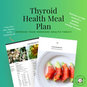 Thyroid & Menopause Meal Plan: Hormone Balancing Recipes (Digital Download)