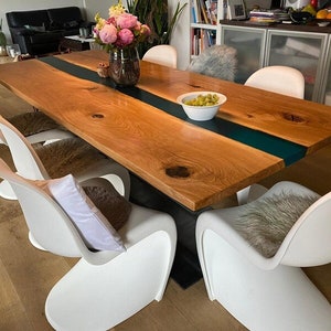 Unique Epoxy Resin Dining Table, Epoxy Counter Top, Resin Coffee Table, Handmade Wooden Furniture, Personalized Room Decor, Gift for dad