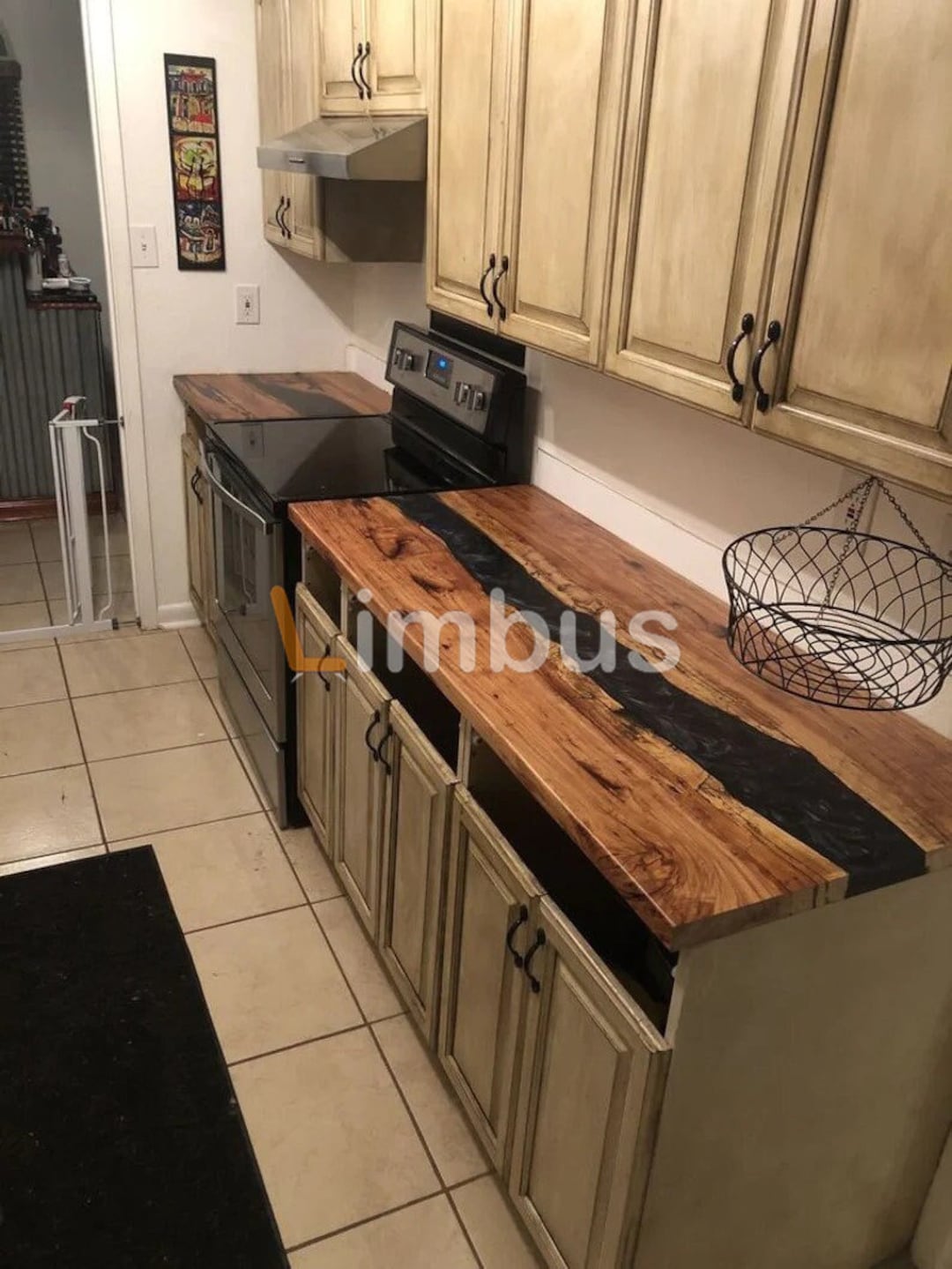 Epoxy Kitchen Wood Slab Resin River Counter Tops Etsy