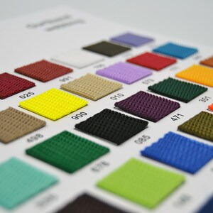 Color chart for webbing Sample chart for dog leashes, dog and cat harnesses and collars for the dog image 3
