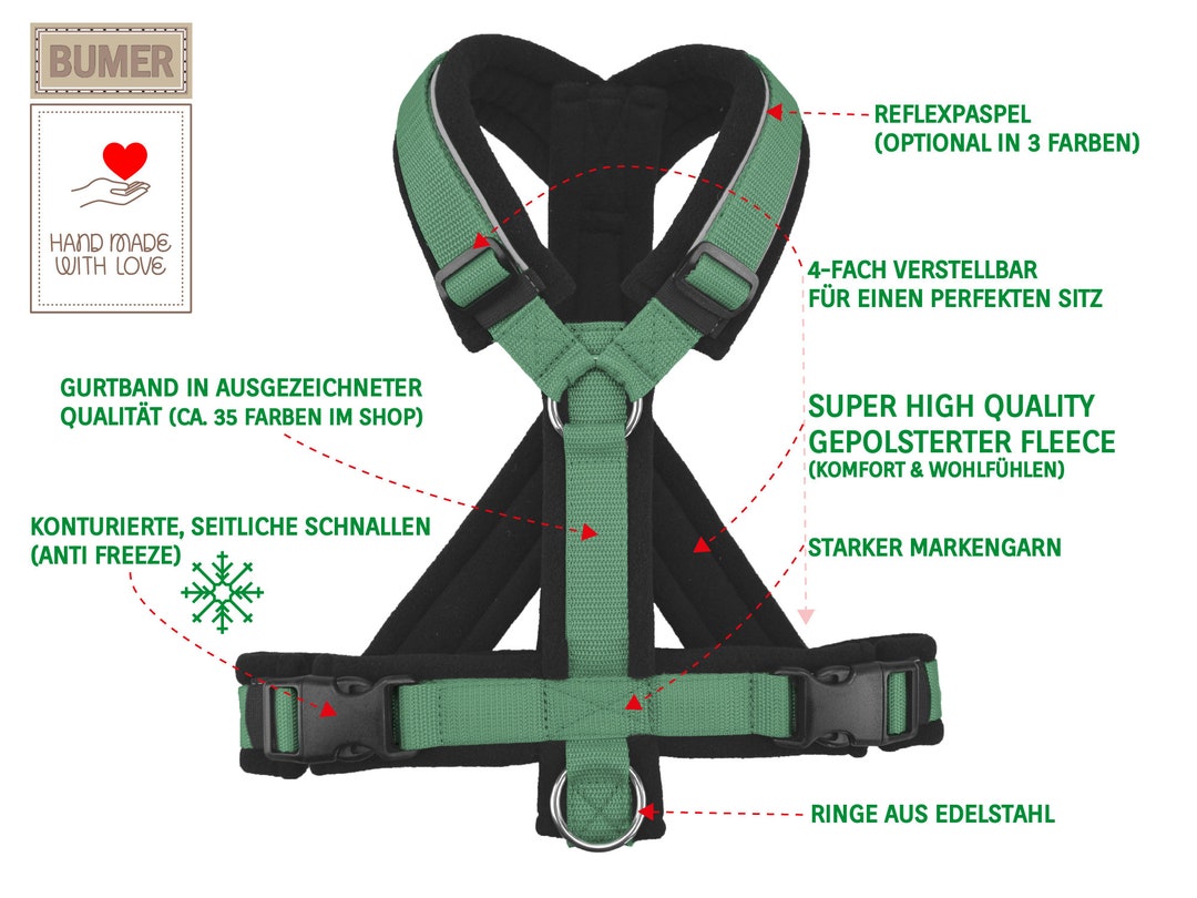 Feelgood Wellness Y Dog Harness Shoulder Harness for Dogs Etsy