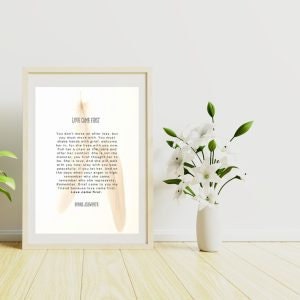 L'amour avant tout de Donna Ashworth | Cadeau de sympathie | Cadeau de condoléances | Je pense à vous | Cadeau de deuil | Assistance | Perte |
