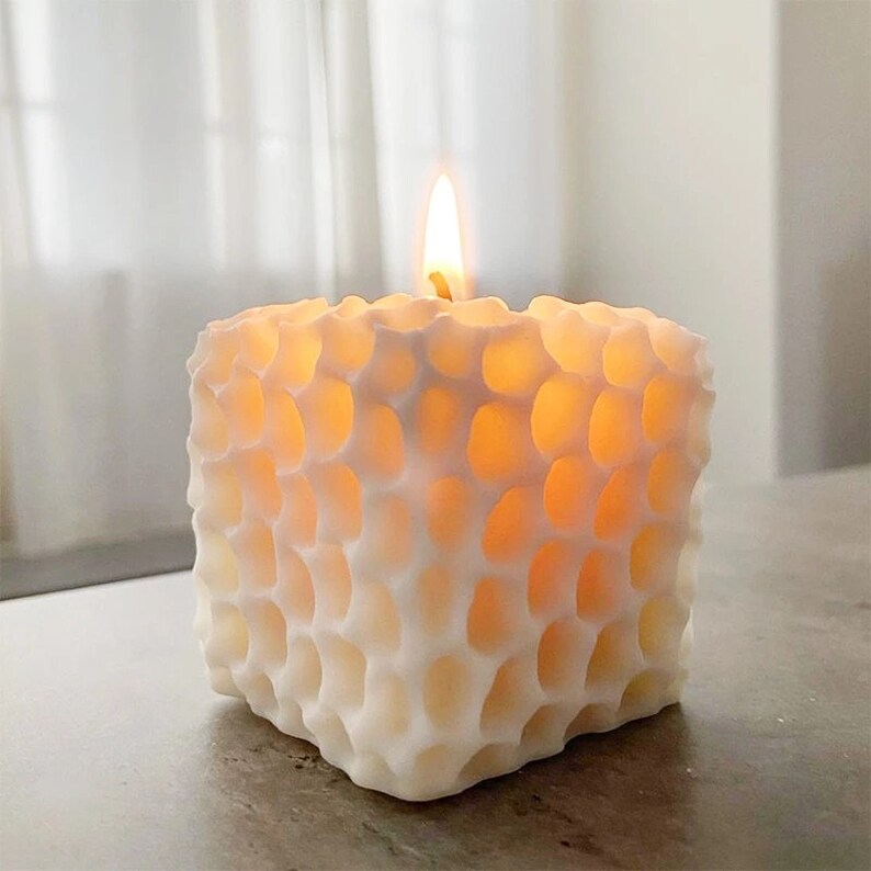 Honeycomb Candle, with a line of different fragrances to choose from, & available in multiple colours. 