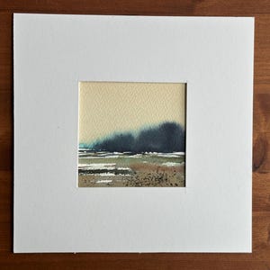 Original handgemachtes und signiertes Aquarell Landschaftsgemälde, Kein Druck