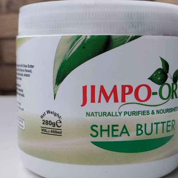 2 x Jimpo ORI SHEA BUTTER Stretch Mark Prevention Moisturising Full Body Cream 280g