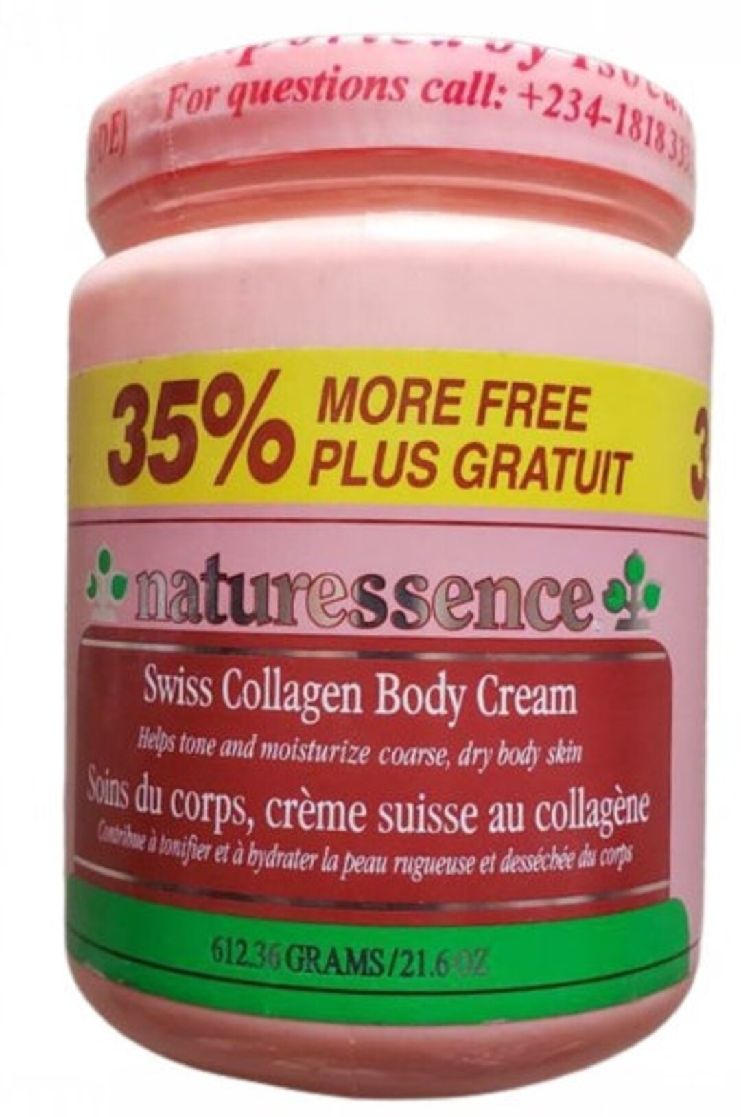 Naturessence Swiss Collagen Body Cream Etsy UK