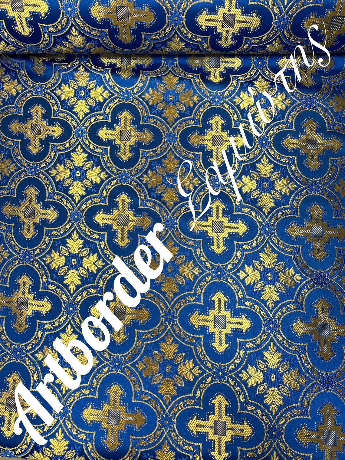 Simple Metallized Brocade 180cm./ Simple Fabric / Liturgical Vestment ...