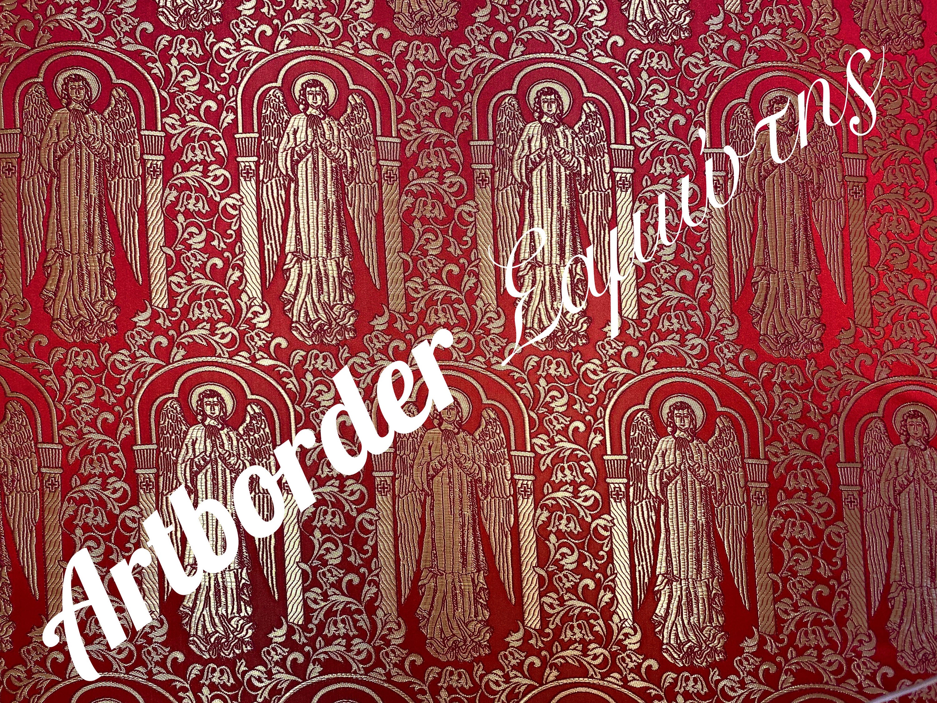Simple Metallized Brocade 180cm./ Simple Fabric / Liturgical Vestment ...
