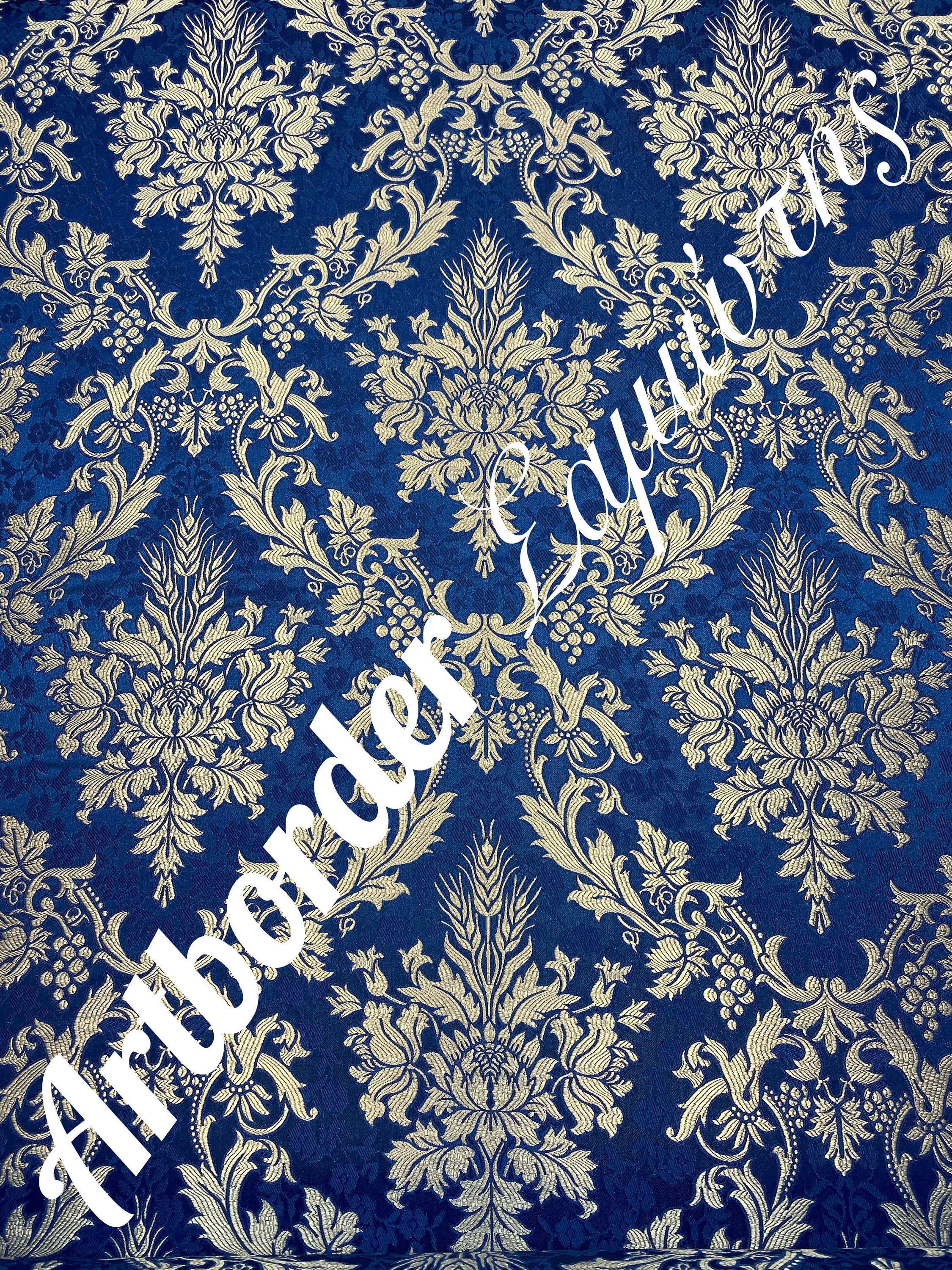 Simple Metallized Brocade 180cm. / Simple Fabric / Liturgical Vestment ...