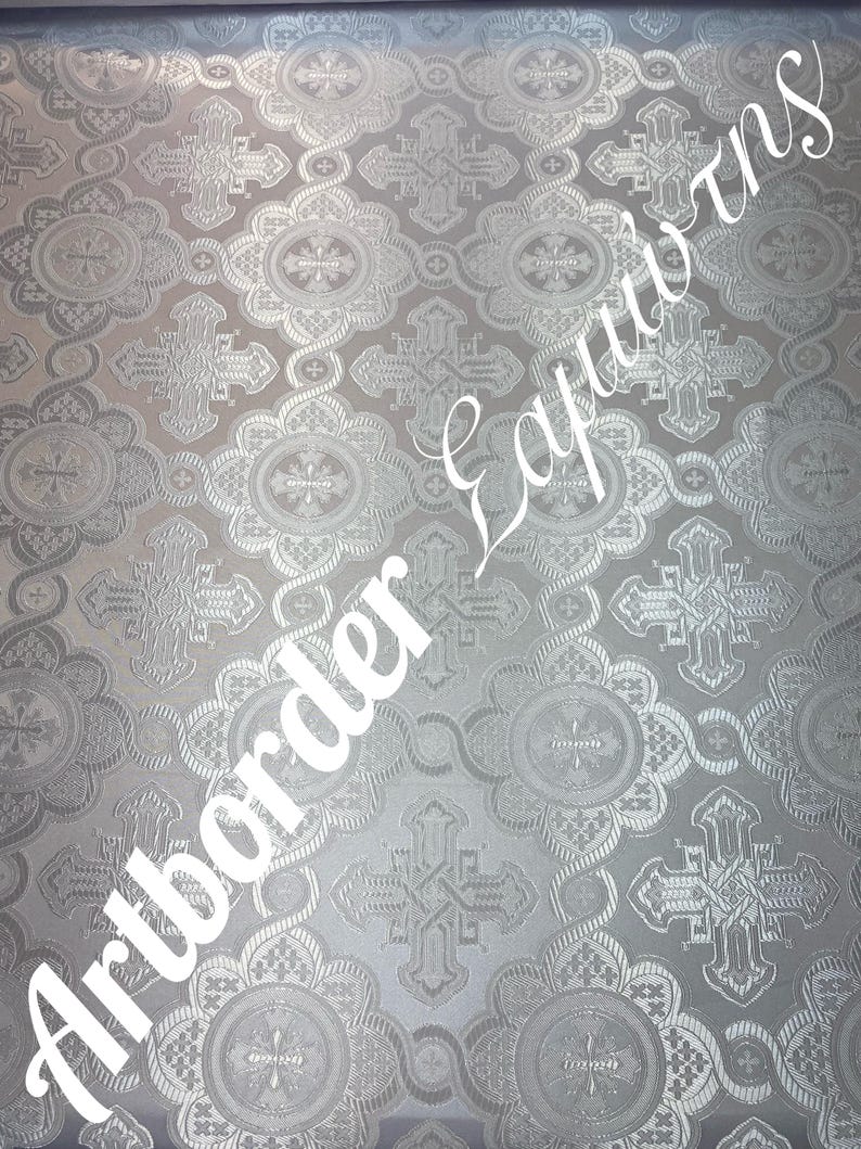 Simple Metallized Brocade 180cm./ Simple Fabric / Liturgical Vestment ...