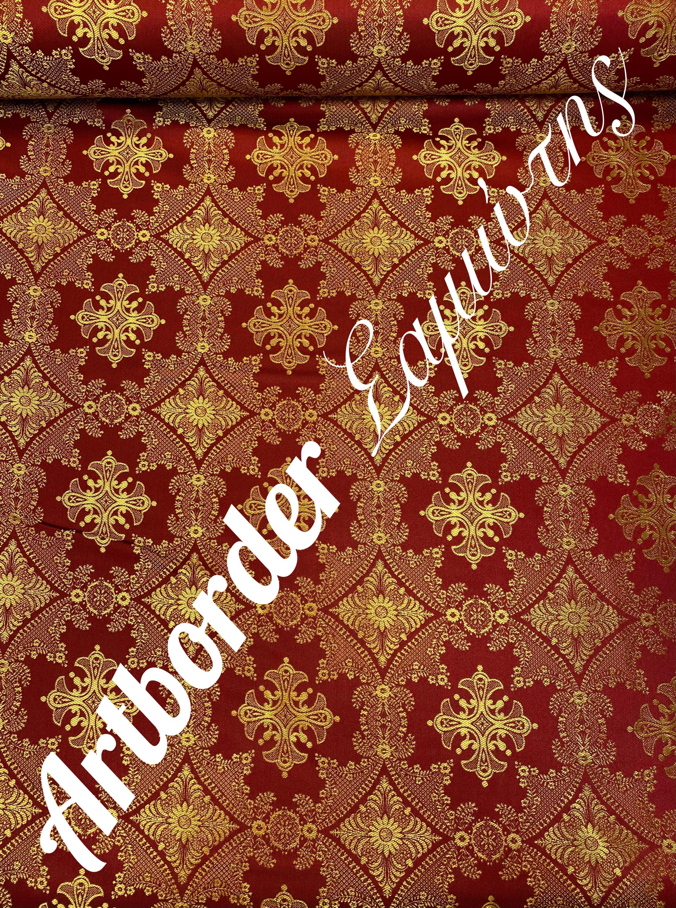 Simple Metallized Brocade 180cm./ Simple Fabric / Liturgical Vestment ...