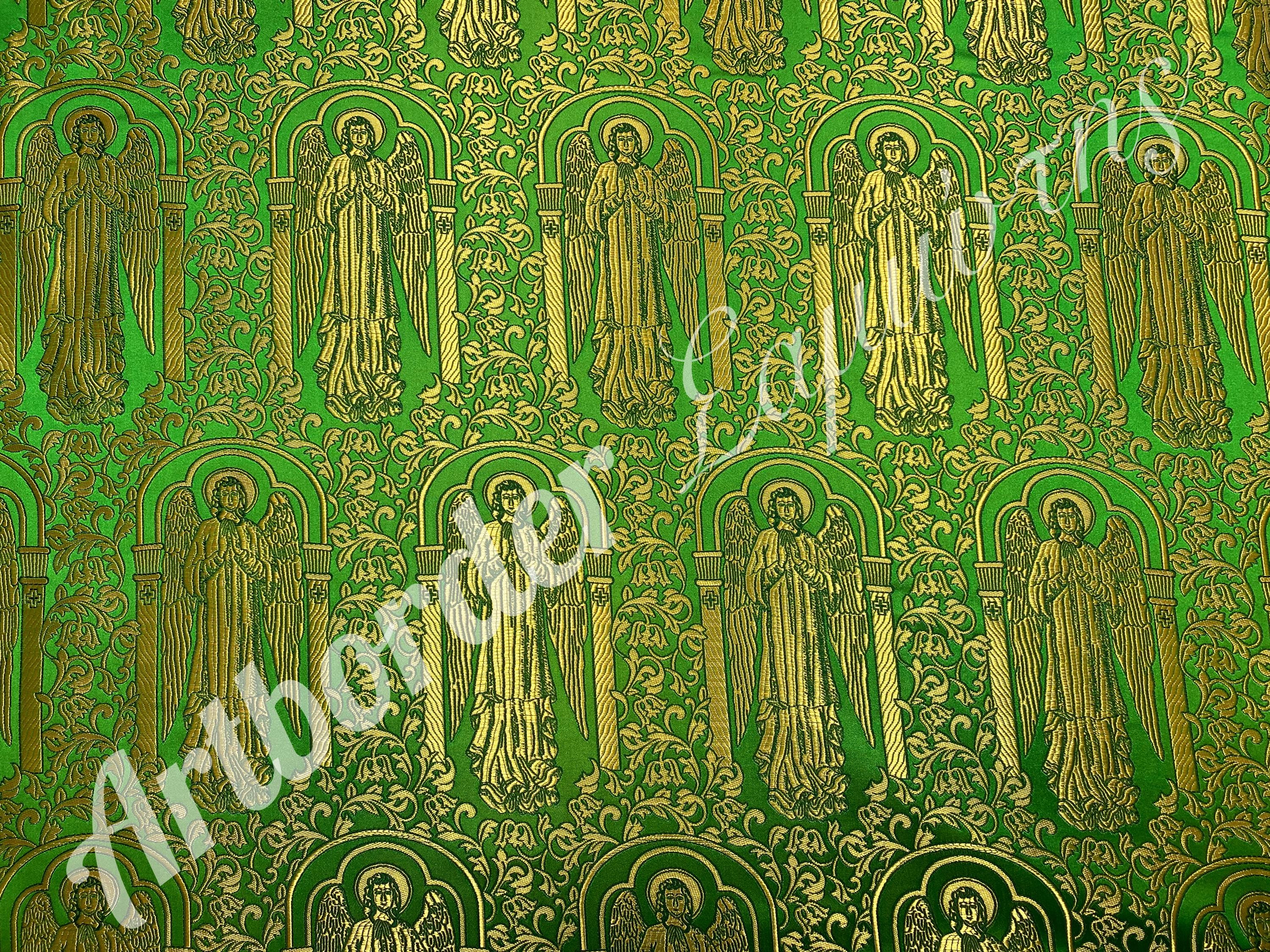 Simple Metallized Brocade 180cm./ Simple Fabric / Liturgical Vestment ...