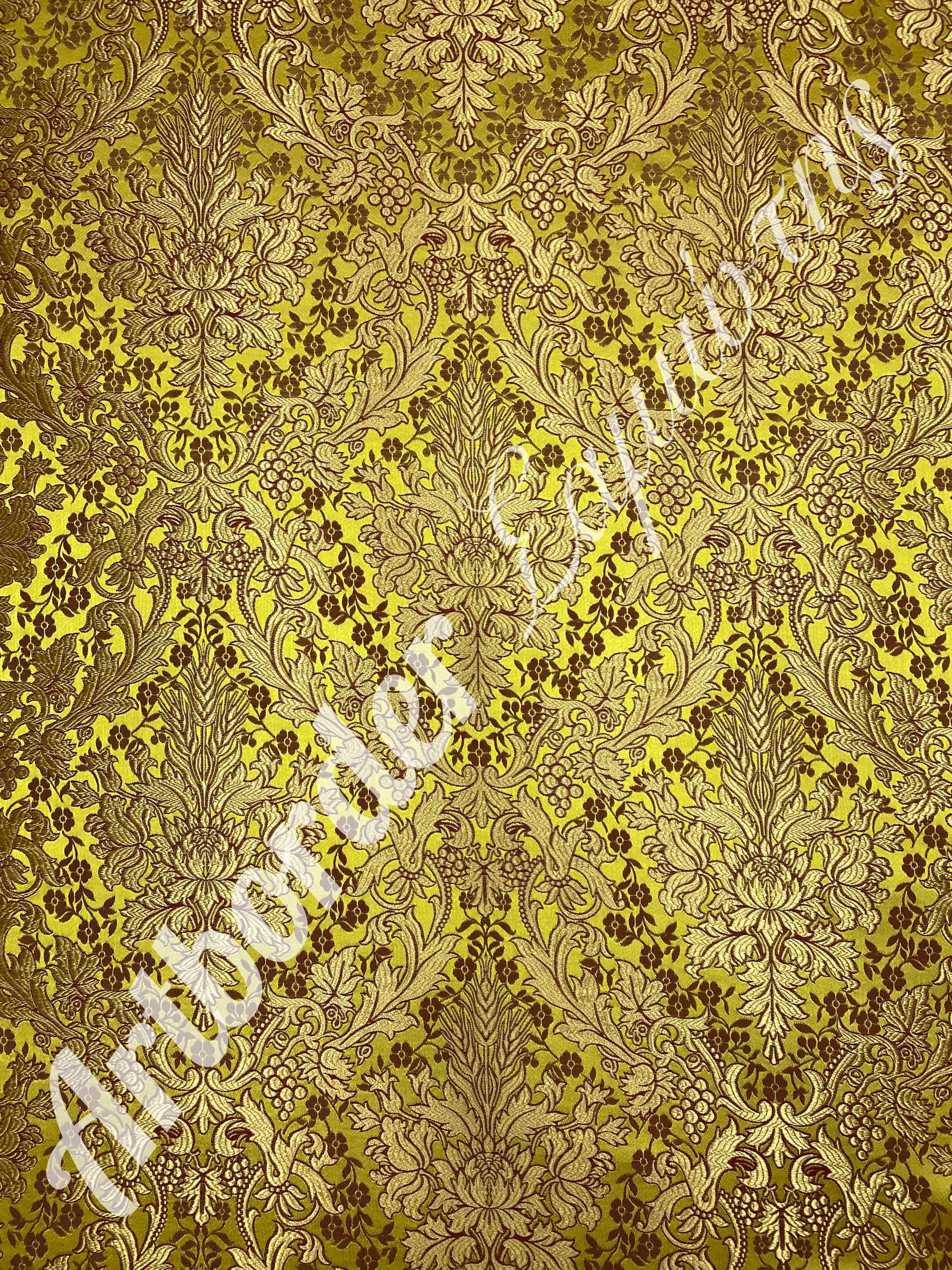 Simple Metallized Brocade 180cm. / Simple Fabric / Liturgical Vestment ...