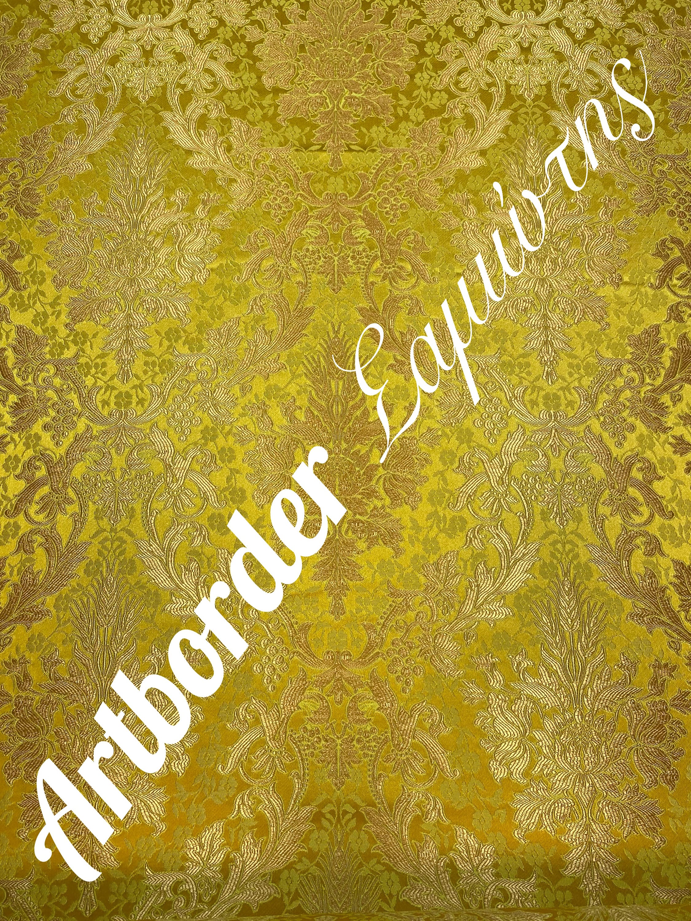 Simple Metallized Brocade 180cm. / Simple Fabric / Liturgical Vestment ...