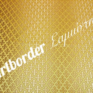 Simple metallized brocade 180cm. and 220cm. width / Simple fabric / Liturgical vestment / Priest brocade /Crosses pattern