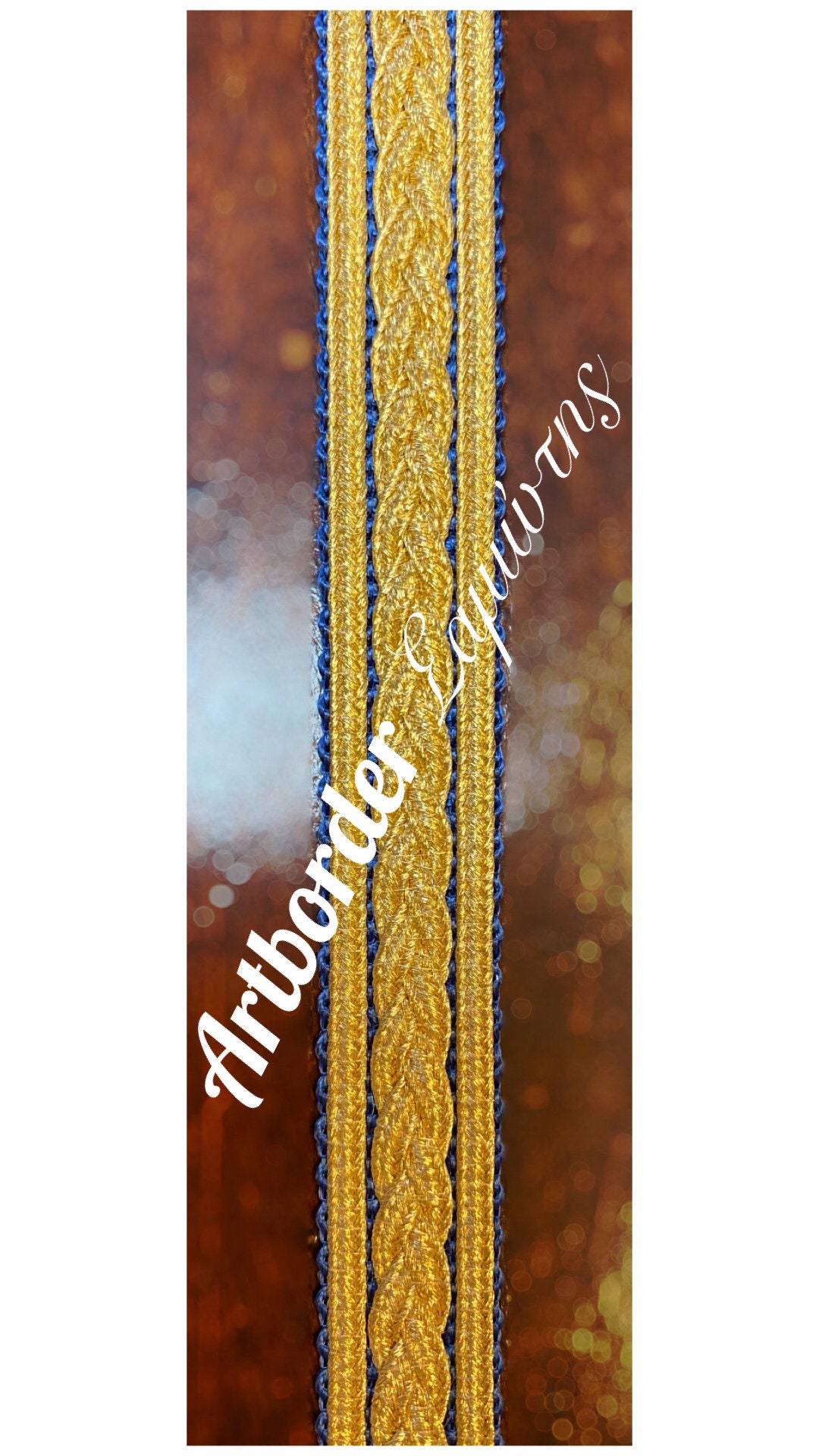 Greek Luxury Metallic Galloon - Ribbon, Design - Braid, 2.5cm Width ...
