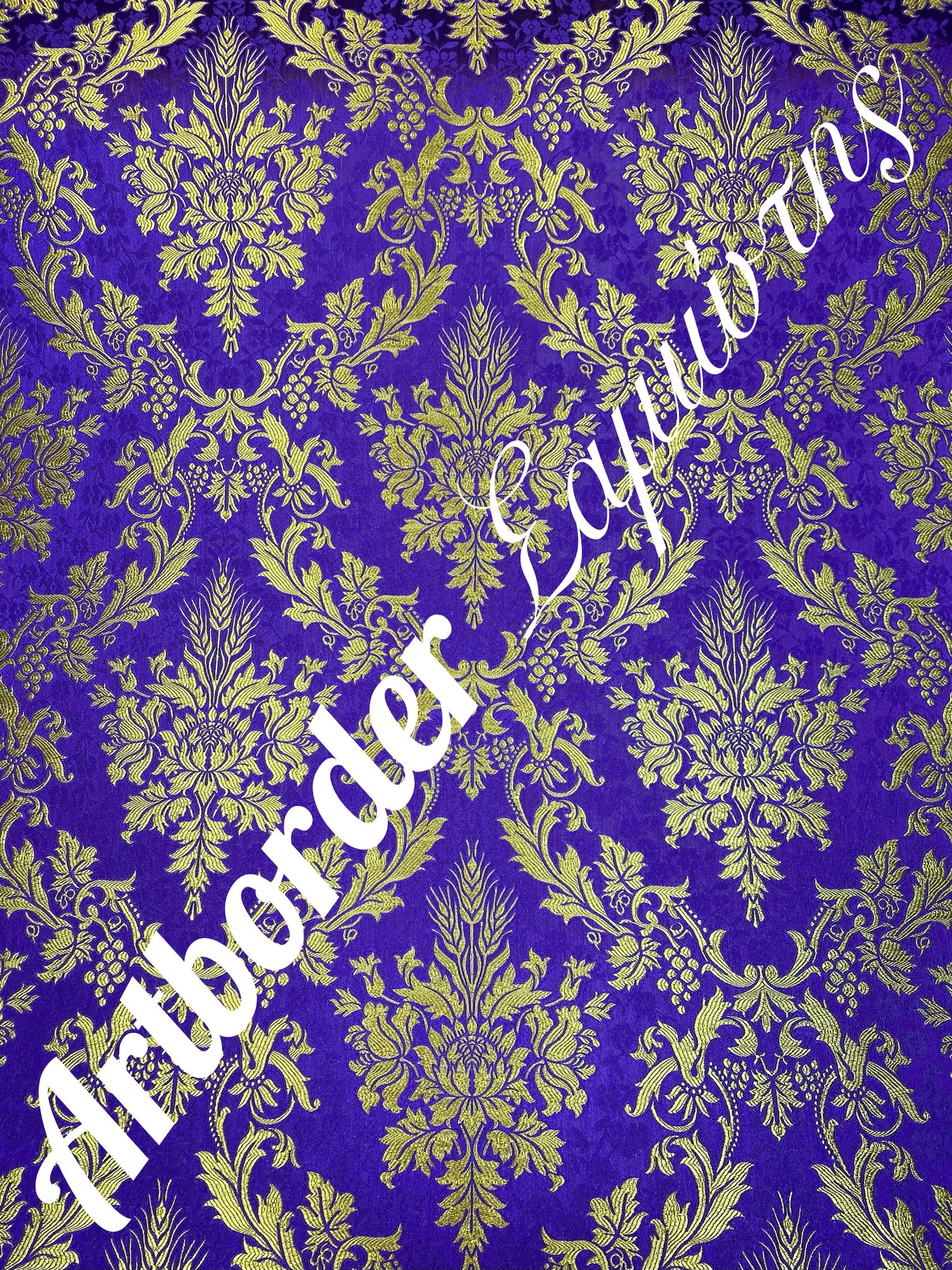 Simple Metallized Brocade 180cm. / Simple Fabric / Liturgical Vestment ...