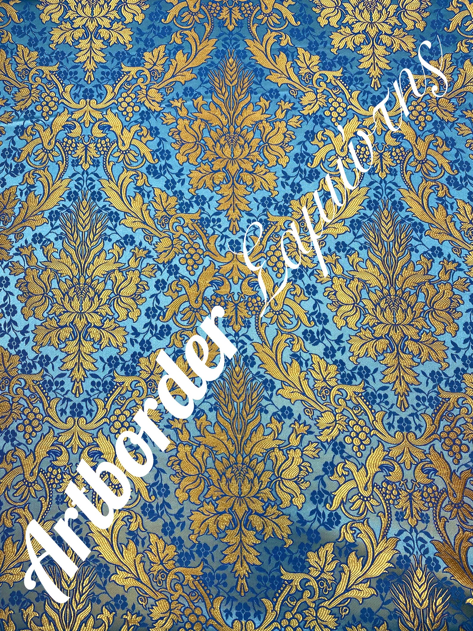 Simple Metallized Brocade 180cm. / Simple Fabric / Liturgical Vestment ...