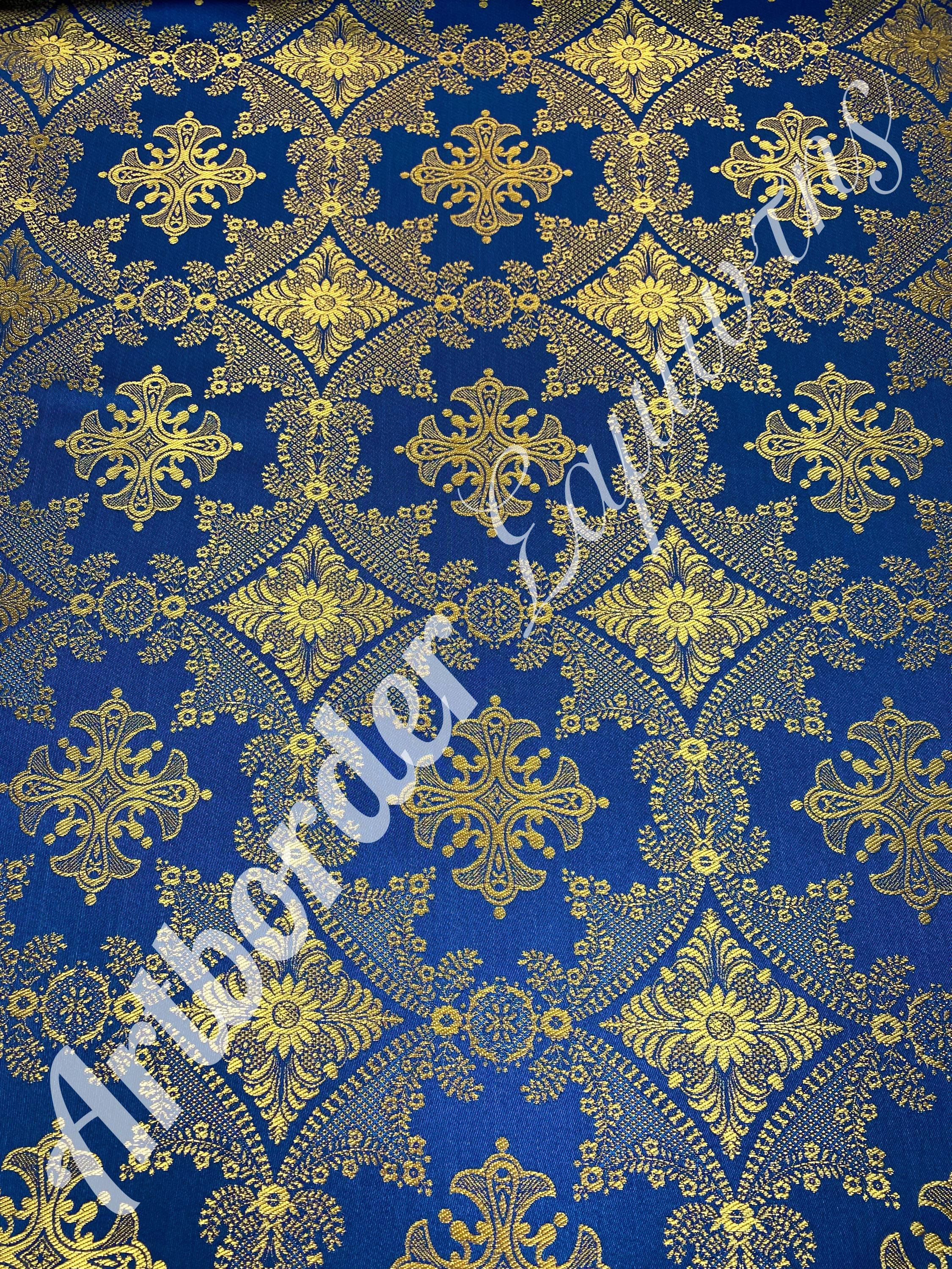 Simple Metallized Brocade 180cm./ Simple Fabric / Liturgical Vestment ...