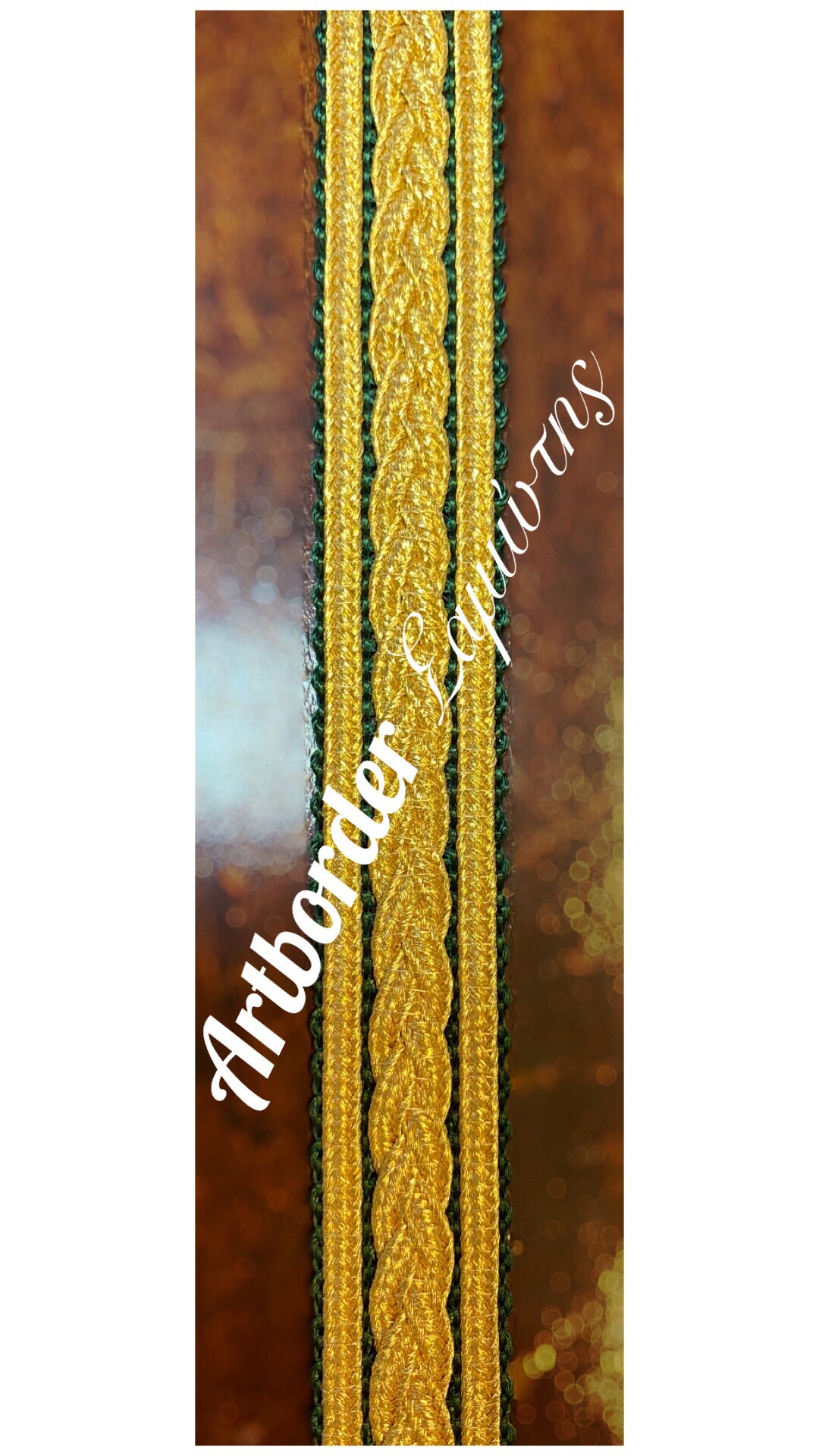 Greek Luxury Metallic Galloon - Ribbon, Design - Braid, 2.5cm Width ...