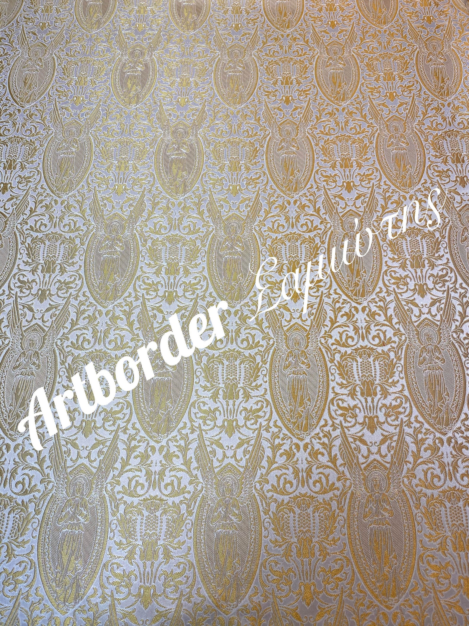 Simple Metallized Brocade 180cm./ Simple Fabric / Liturgical Vestment ...