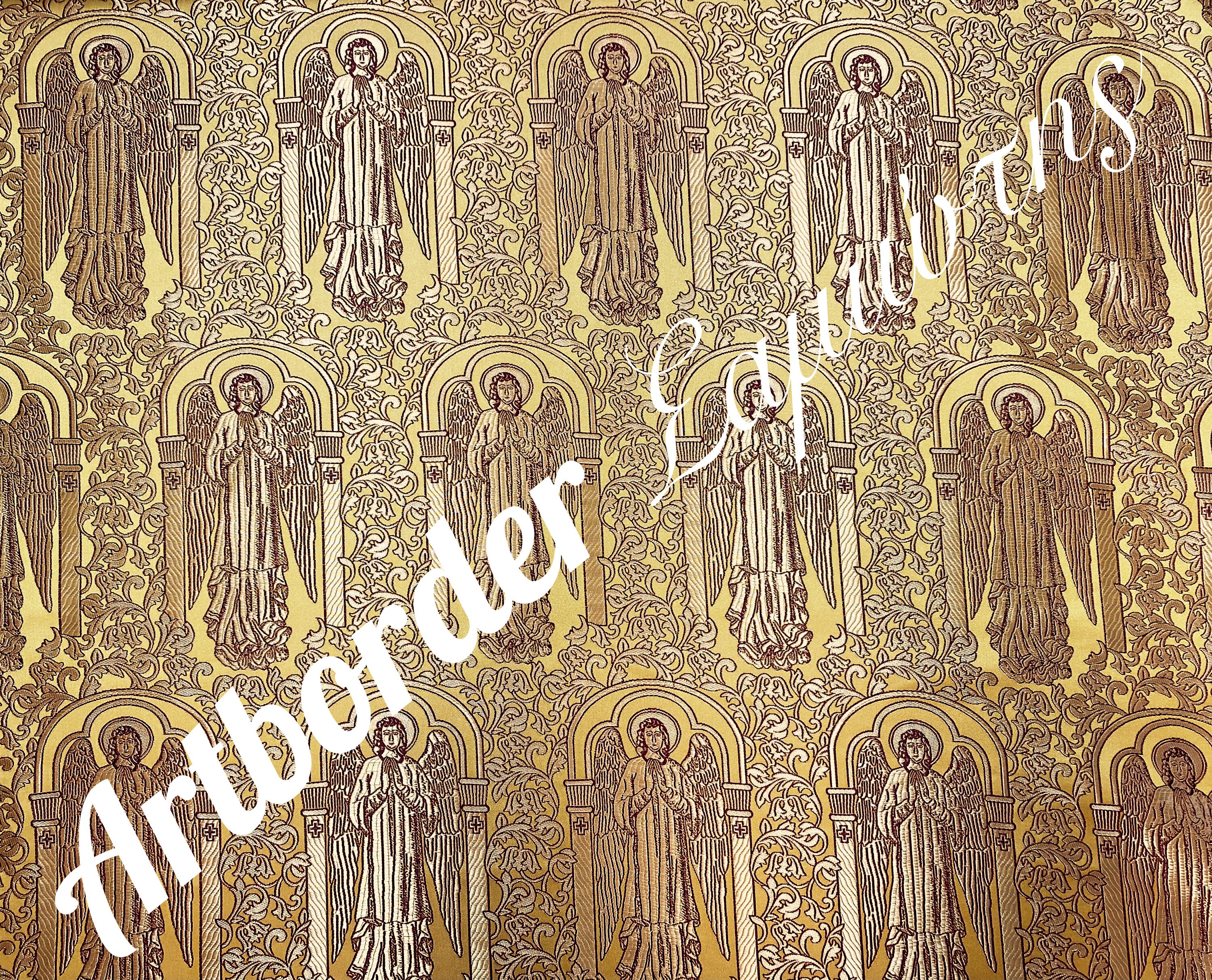 Simple Metallized Brocade 180cm./ Simple Fabric / Liturgical Vestment ...